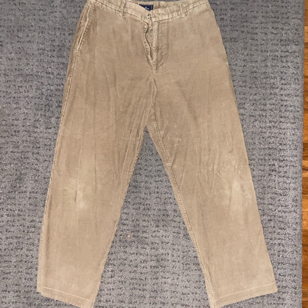 Men's Beige Corduroy Pants